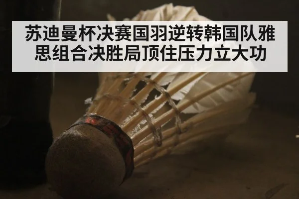 苏迪曼杯决赛国羽逆转韩国队雅思组合决胜局顶住压力立大功